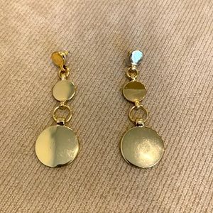 Express gold toned long earrings